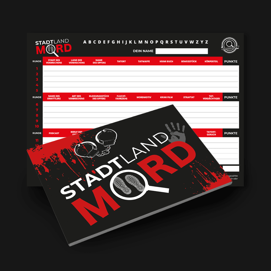 Stadt Land Mord – Spielblock