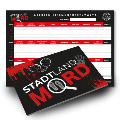 Stadt Land Mord – Spielblock